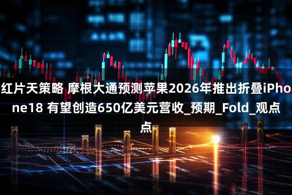 红片天策略 摩根大通预测苹果2026年推出折叠iPhone18 有望创造650亿美元营收_预期_Fold_观点